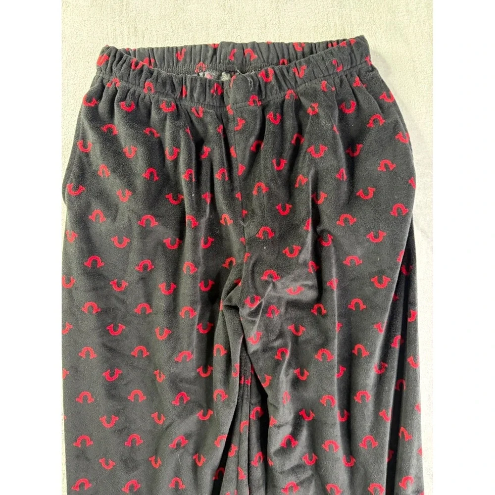 True Religion Loungewear Men's Pajama Pants M Black Elastic Waistband